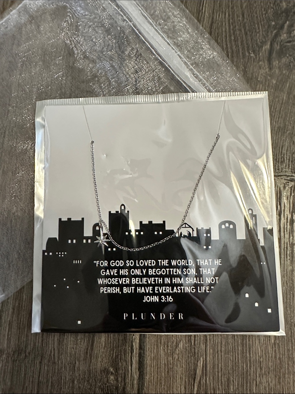 Plunder Silver Star Pendant Necklace